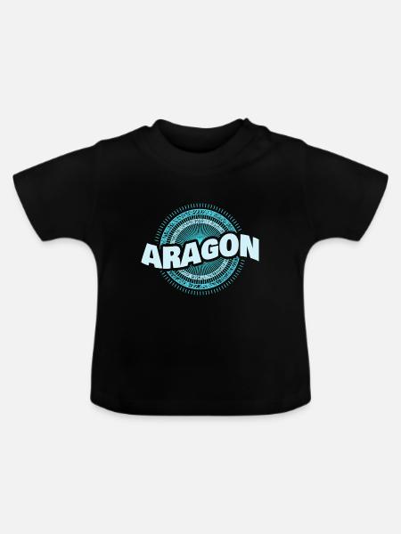 Aragon als Geschenkidee - Baby Bio-T-Shirt mit Rundhals - Schwarz