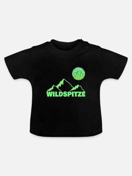 Berg Bergsteigen Klettern wildspitze - Baby Bio-T-Shirt mit Rundhals - Schwarz
