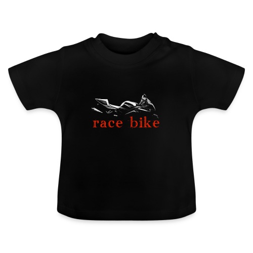 Race bike - Baby Bio-T-Shirt mit Rundhals
