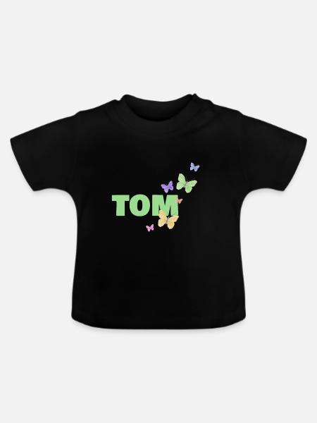 Tom Tom - Baby Bio-T-Shirt mit Rundhals - Schwarz