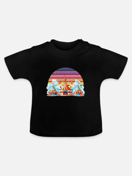 Zircus - Baby Bio-T-Shirt mit Rundhals - Schwarz