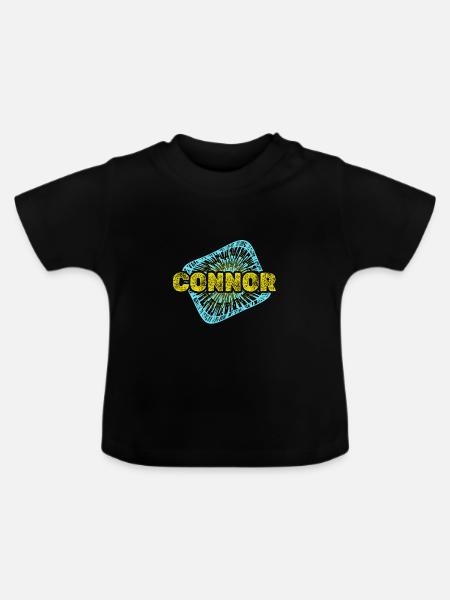 Freizeit Connor - Baby Bio-T-Shirt mit Rundhals - Schwarz