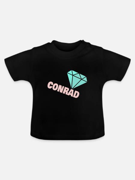 Edel Conrad - Baby Bio-T-Shirt mit Rundhals - Schwarz