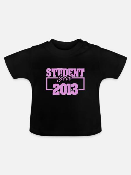 seit 2013 - Baby Bio-T-Shirt mit Rundhals - Schwarz