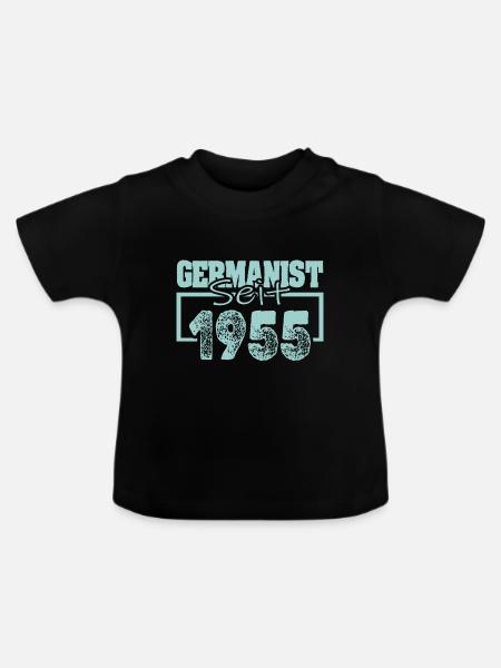 Berufung 1955 - Baby Bio-T-Shirt mit Rundhals - Schwarz
