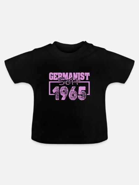 Deutsch 1965 - Baby Bio-T-Shirt mit Rundhals - Schwarz