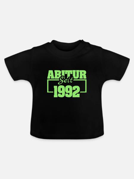 Jahr 1992 - Baby Bio-T-Shirt mit Rundhals - Schwarz