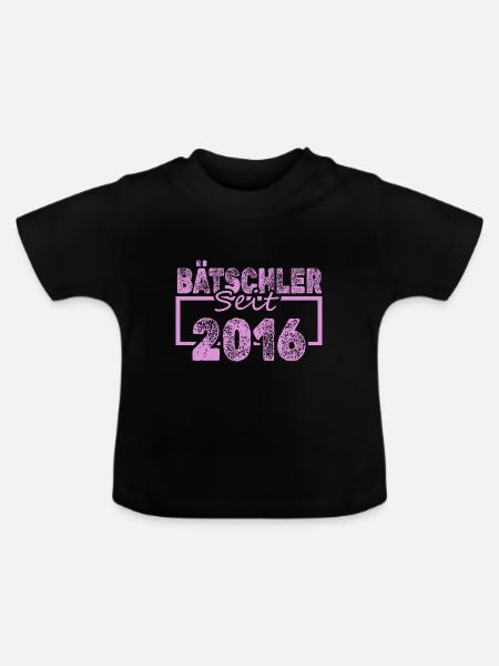 Jungeselle 2016 - Baby Bio-T-Shirt mit Rundhals - Schwarz