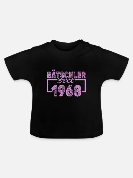 Jungeselle 1968 - Baby Bio-T-Shirt mit Rundhals - Schwarz