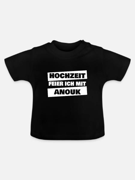 Anouk - Baby Bio-T-Shirt mit Rundhals - Schwarz