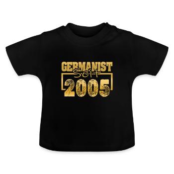 2005 - Baby Bio-T-Shirt mit Rundhals - Schwarz - Vorne