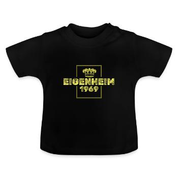 Constructeur 1969 - T-shirt bio col rond Bébé - noir - Devant