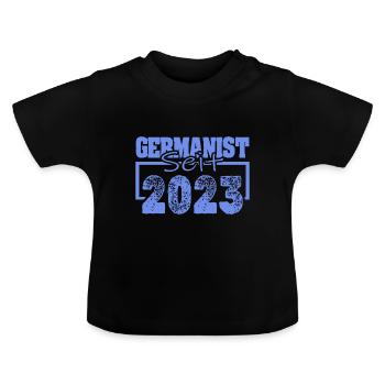 2023 - Baby Organic T-Shirt with Round Neck - black - Front