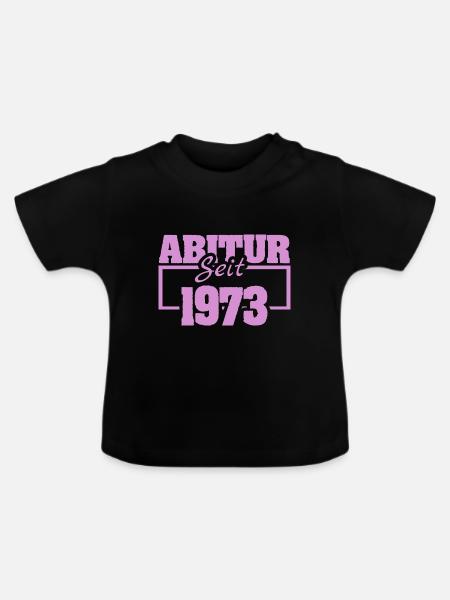 Abi 1973 - Baby Bio-T-Shirt mit Rundhals - Schwarz