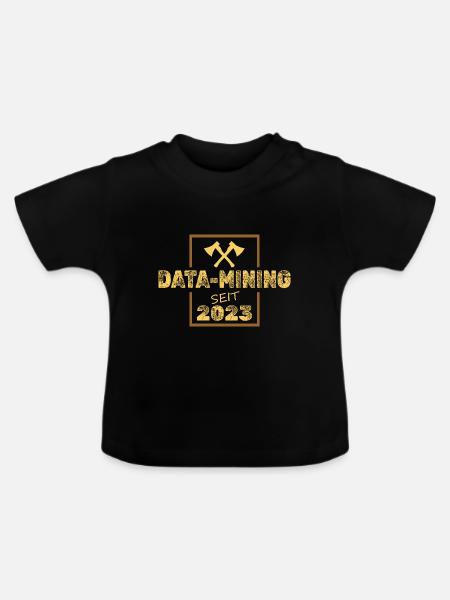 2023 - Baby Bio-T-Shirt mit Rundhals - Schwarz