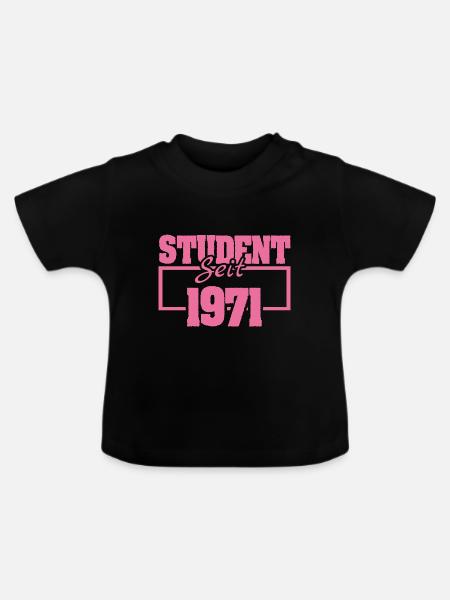 1971 1971 - Baby Bio-T-Shirt mit Rundhals - Schwarz