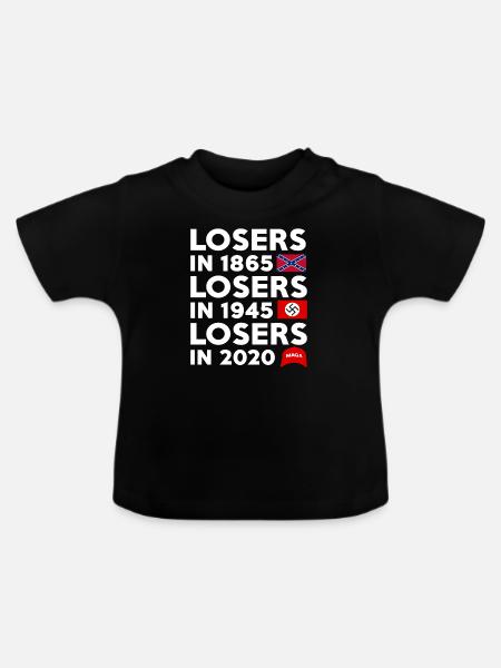 Verlierer 1865 - Baby Bio-T-Shirt mit Rundhals - Schwarz