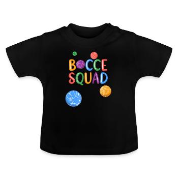 Boccia Boule Petanque - Baby Organic T-Shirt with Round Neck - black - Front