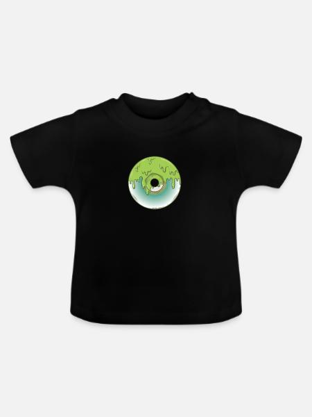 CD Retrospeichermodul Datenträger - Baby Bio-T-Shirt mit Rundhals - Schwarz