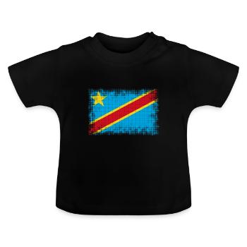 Kongo - Baby Bio-T-Shirt mit Rundhals - Schwarz - Vorne