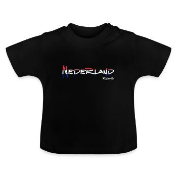 Règles des Pays-Bas - T-shirt bio col rond Bébé - noir - Devant