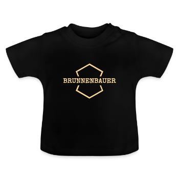 Workplace Job Work Occupation Well BuilderWork B - Baby Organic T-Shirt with Round Neck - black - Front