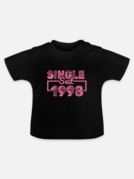 Single 1998 - Baby Bio-T-Shirt mit Rundhals - Schwarz
