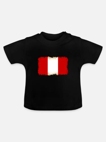 Peru - Baby Bio-T-Shirt mit Rundhals - Schwarz