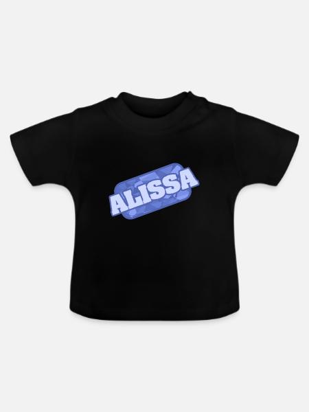 Alissa - Baby Bio-T-Shirt mit Rundhals - Schwarz