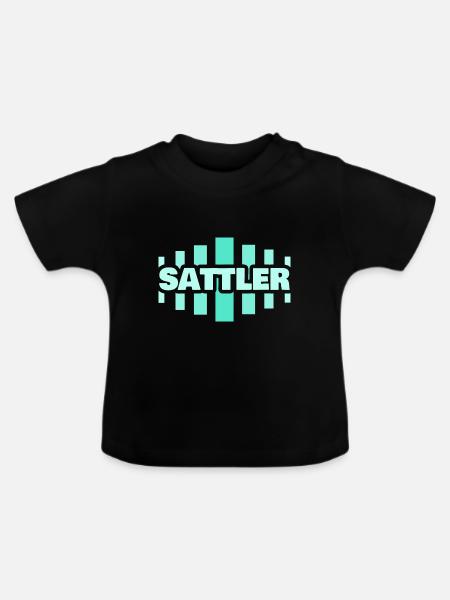Sattler - Baby Bio-T-Shirt mit Rundhals - Schwarz