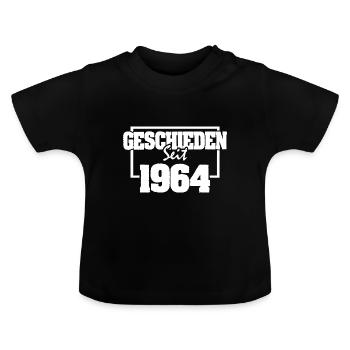 1964 - Baby Bio-T-Shirt mit Rundhals - Schwarz - Vorne