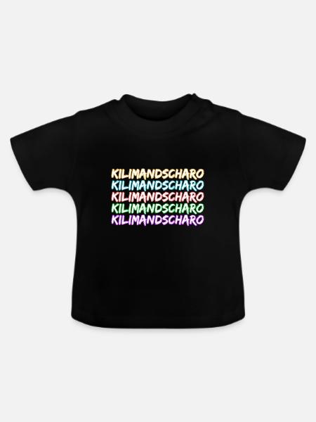 Geschenk für Kilimandscharo - Baby Bio-T-Shirt mit Rundhals - Schwarz