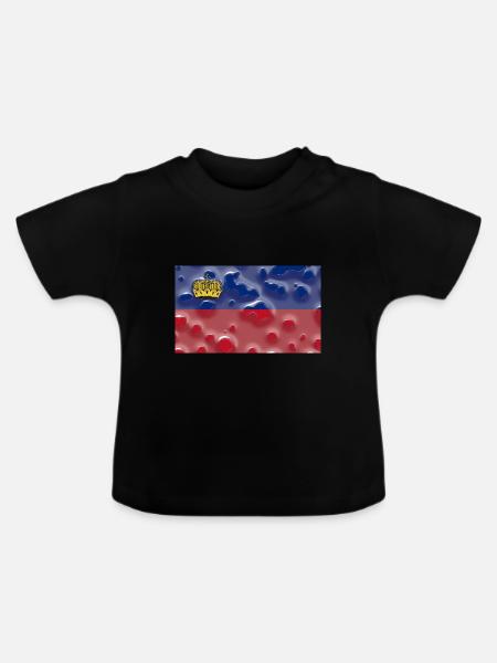 Liechtenstein als Liechtenstein - Baby Bio-T-Shirt mit Rundhals - Schwarz
