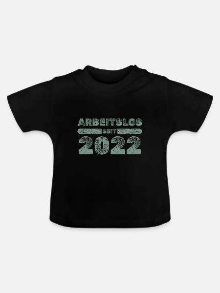 2022 - Baby Bio-T-Shirt mit Rundhals - Schwarz