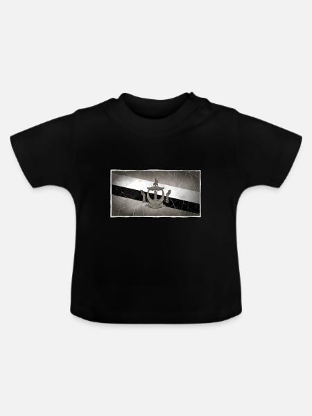 Brunei - Baby Bio-T-Shirt mit Rundhals - Schwarz