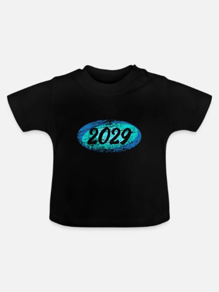 2029 2029 - Baby Bio-T-Shirt mit Rundhals - Schwarz