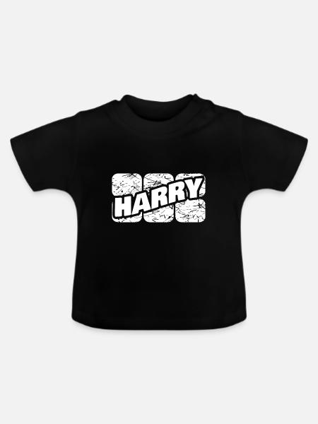 Harry - Baby Bio-T-Shirt mit Rundhals - Schwarz