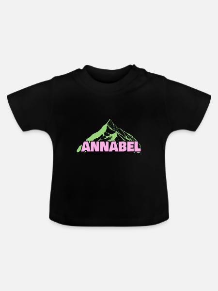 Bergsteigen Annabel - Baby Bio-T-Shirt mit Rundhals - Schwarz