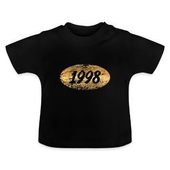 Or 1998 - T-shirt bio col rond Bébé - noir - Devant