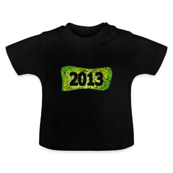 Kratzer 2013 - Baby Bio-T-Shirt mit Rundhals - Schwarz - Vorne