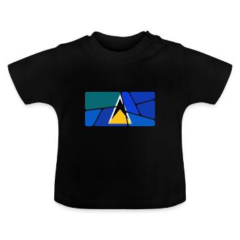 St Lucia - Baby Bio-T-Shirt mit Rundhals - Schwarz - Vorne