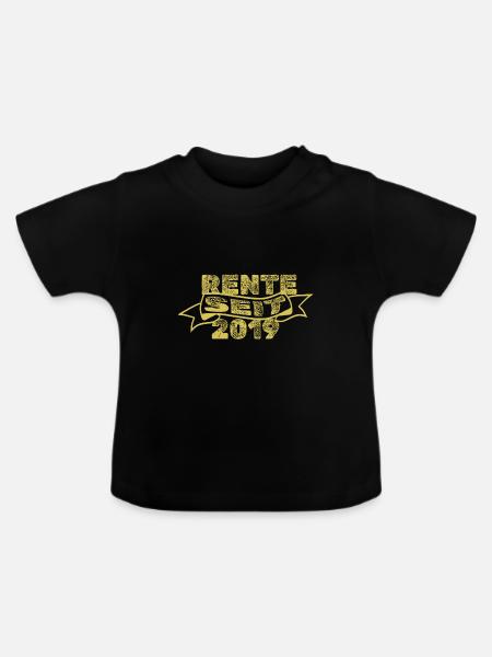 2019 - Baby Bio-T-Shirt mit Rundhals - Schwarz