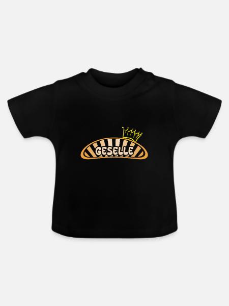 Geselle - Baby Bio-T-Shirt mit Rundhals - Schwarz