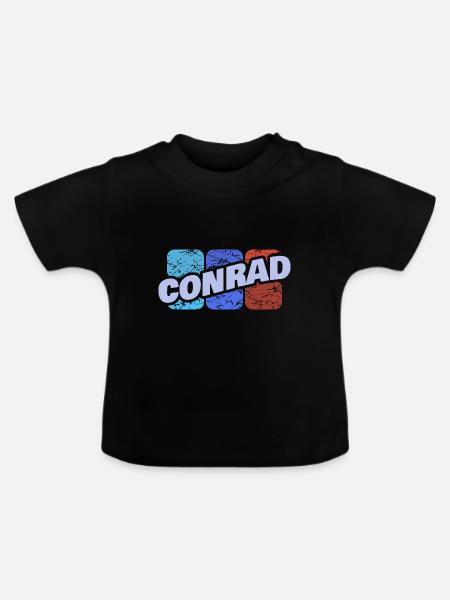 Conrad als Conrad - Baby Bio-T-Shirt mit Rundhals - Schwarz