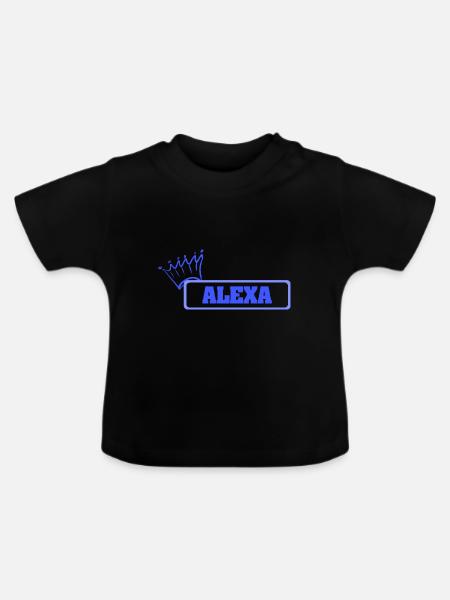 Alexa - Baby Bio-T-Shirt mit Rundhals - Schwarz