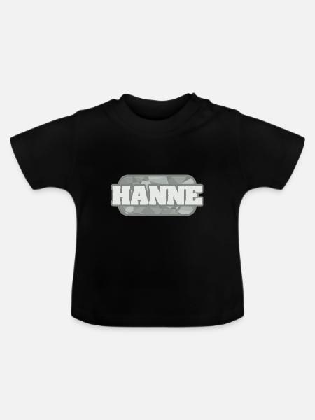 Gesundheit Hanne - Baby Bio-T-Shirt mit Rundhals - Schwarz