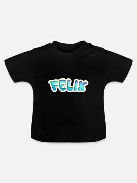 Felix als Job - Baby Bio-T-Shirt mit Rundhals - Schwarz