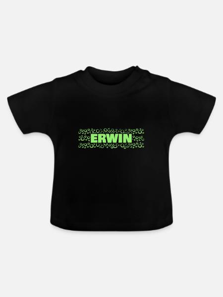 Erwin - Baby Bio-T-Shirt mit Rundhals - Schwarz