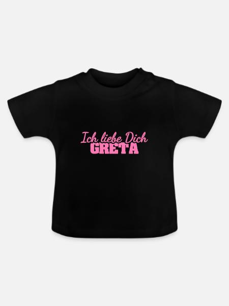 Liebe Gre - Baby Bio-T-Shirt mit Rundhals - Schwarz
