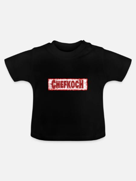 Chefkoch - Baby Bio-T-Shirt mit Rundhals - Schwarz